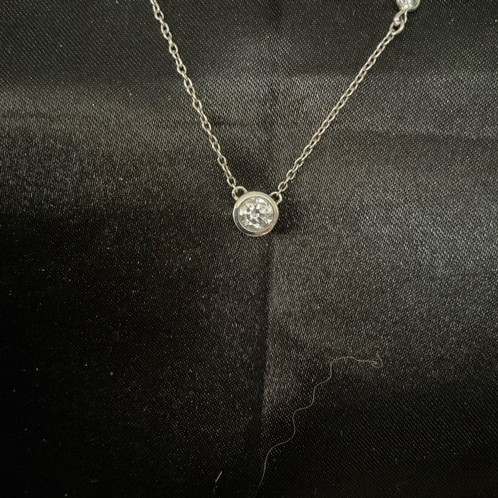 silpada .925 Silver Necklace with Crystal Accents 2334 - Picture 3 of 5